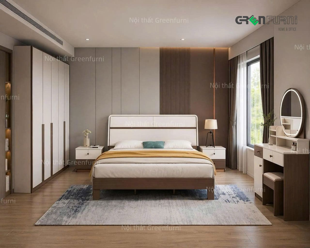 Tại sao nên chọn combo giường tủ phòng ngủ nhập khẩu cao cấp Greenfurni