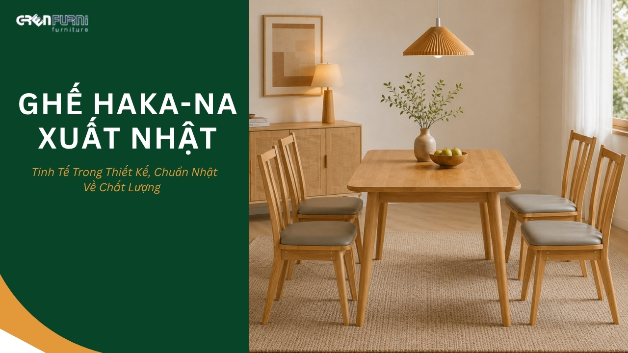 Ghế Haka Na Xuất Nhật: Tinh Tế Trong Thiết Kế, Chuẩn Nhật Về Chất Lượng 