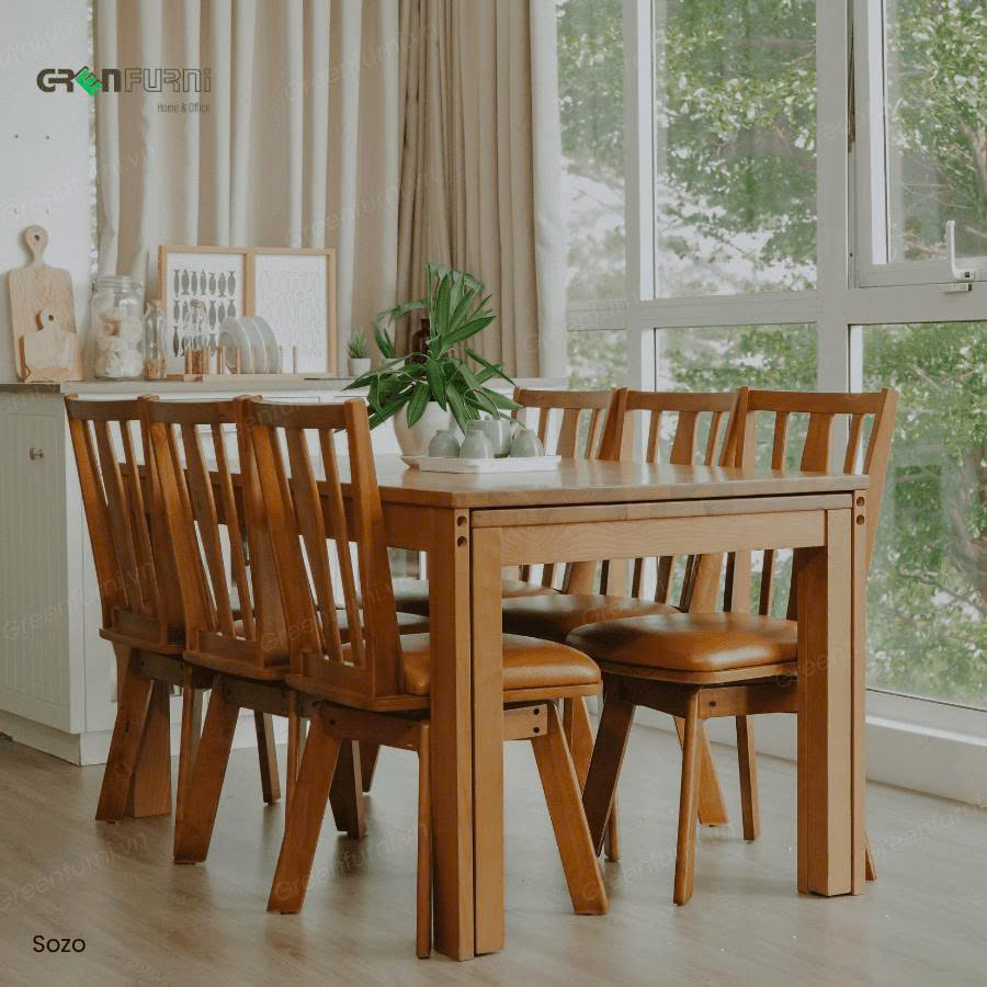 Mẫu Bàn Kéo Dài Sozo: Đỉnh Cao Bàn Ăn Thông Minh Không Lo Hỏng Nhờ Cơ Chế Trượt Tự Thân 3 bàn kéo dài Sozo